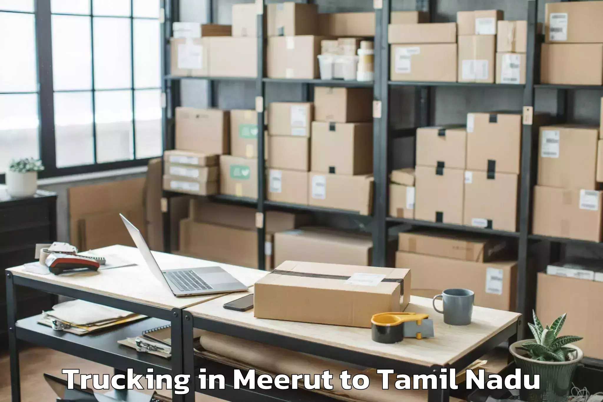 Leading Meerut to Tiruppuvanam Trucking Provider